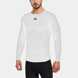 Koszulki męskie - SPORT HG Unisex podkoszulek Hg-8034 biały biały M - grafika 1