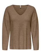 Swetry damskie - ONLY Sweter w kolorze brązowym - miniaturka - grafika 1