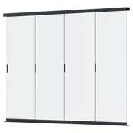 Kratki i pergole - Przesuwny panel szklany do pergoli ELEGANCE/DELUXE/FUSION 3.6m Anthracite - Gutroof - miniaturka - grafika 1