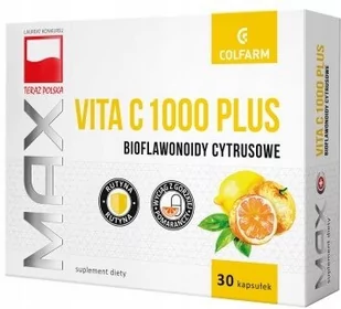 Colfarm MAX VITA C 1000 Plus x 30 kaps - Witaminy i minerały - miniaturka - grafika 1
