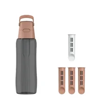 Butelki filtrujące - Butelka Filtrująca Dafi SOLID 0,7 Mocha Mousse Zbiornik Czarny 4x Filtr - miniaturka - grafika 1