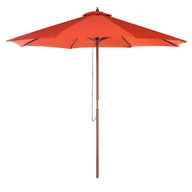 Parasole ogrodowe - Beliani Parasol ogrodowy 270 cm czerwony TOSCANA II 58108 - miniaturka - grafika 1