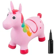 Skoczki dla dzieci - ﻿Skoczek dla dzieci do skakania z pompką JEDNOROŻEC - miniaturka - grafika 1