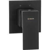 Baterie wannowe i prysznicowe - Deante ANEMON bateria prysznicowa podtynkowa bez przełącznika czarna BBZ N44L BBZ N44L - miniaturka - grafika 1