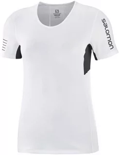 Koszulki sportowe damskie - Salomon Koszulka S/LAB Sense Tee W White/ Oyster Mushroom C15110 - grafika 1