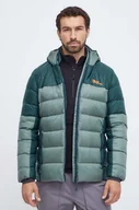 Kurtki i kamizelki sportowe męskie - Jack Wolfskin kurtka sportowa puchowa Nebelhorn kolor zielony - miniaturka - grafika 1