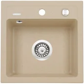 Zlewozmywaki z baterią - DEANTE Zestaw DEANTE ZQZA7103 zlew ZORBA + bateria NEMEZJA (kolor PIASKOWY) ZQZA7103 - miniaturka - grafika 1