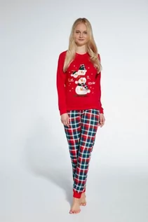 Piżamy dla dziewczynek - Cornette Young Girl 592/172 Snowman 2 134-168 piżama dziewczęca - grafika 1