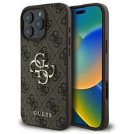 Etui i futerały do telefonów - Guess hardcase 4G Big Logo iPhone 16 Pro Brązowy - miniaturka - grafika 1