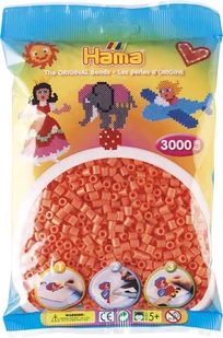 Hama 201-44 - czerwony pastelowy - 3000 koralików midi - Prace ręczne dla dzieci - miniaturka - grafika 1