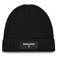 Czapki damskie - Czapka Patrizia Pepe 2F0111/K9O3A-K103 Czarny - miniaturka - grafika 1