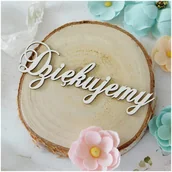 Scrapbooking - Tekturka napisy Dziękujemy 2 sztuki - Kreatywna Pracownia - miniaturka - grafika 1