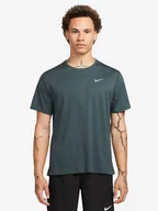 Koszulki sportowe męskie - Nike Koszulka w kolorze zielonym do biegania - miniaturka - grafika 1