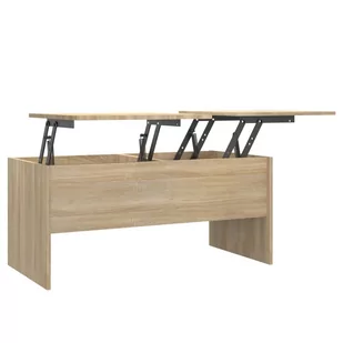 Lumarko Stolik kawowy, przydymiony dąb, 102x50,5x46,5 cm - Ławy i stoliki kawowe - miniaturka - grafika 3