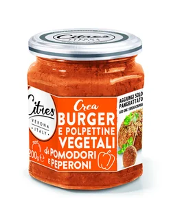 Citres Creaburger Pomodori Peperoni Pasta warzywna na vege burgera pulpety - Zdrowa żywność - miniaturka - grafika 1