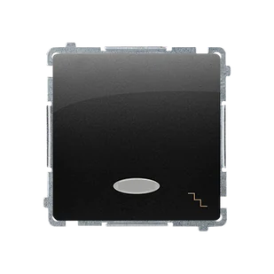 Wyłącznik schodowy BASIC z podśw. LED - czarny mat - Wyłączniki światła i elektryczne Wyłącznik schodowy BASIC z podśw. LED - czarny mat - Wyłączniki światła i elektryczne - miniaturka - grafika 1