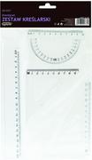 Artykuły biurowe - Grand  Zestaw geometryczny transparent GR-032T - miniaturka - grafika 1