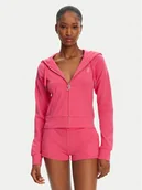 Bluzy damskie - Juicy Couture Bluza Ola JCWAS125310 Różowy Slim Fit - miniaturka - grafika 1