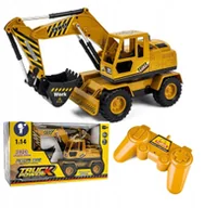Zabawki zdalnie sterowane - Koparko ładowarka 1:14 koparka zdalnie sterowana duża spychacz RC dźwięk - miniaturka - grafika 1