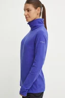 Bluzy damskie - Columbia bluza sportowa Glacial IV damska kolor granatowy gładka - miniaturka - grafika 1