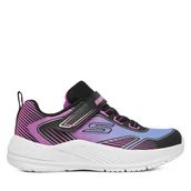 Buty dla dziewczynek - Sneakersy Skechers Microspec Advance 303657N BKMT Czarny - miniaturka - grafika 1