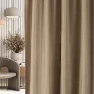 Zasłony - Zasłona na taśmie marszczącej mocca aksamitna 140 x 280 cm 1 szt. - miniaturka - grafika 1