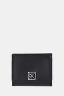 Portfele - Calvin Klein portfel skórzany damski kolor czarny LV04F1082G - miniaturka - grafika 1
