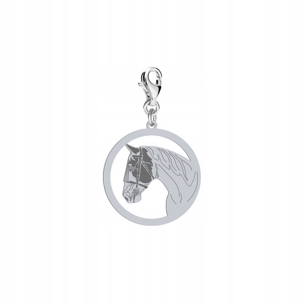 Charms Srebrny Koń American Paint Horse 925 Biżuteria Prezent DEDYKACJA