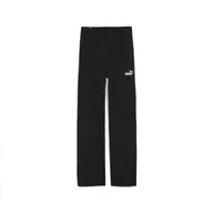 Spodnie sportowe damskie - Damskie legginsy ESS+ z prostymi nogawkami PUMA Black - miniaturka - grafika 1