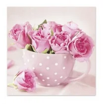 . Serwetki TL571000 Roses in a Cup - Powieści i opowiadania - miniaturka - grafika 1