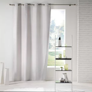 Douceur d'intérieur Douceur dintérieur Zasłona termiczna na przelotkach ICEMOUNT 140 x 260 cm jasnoszara B07HHQJ5CN - Zasłony - miniaturka - grafika 1