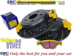 Przednie klocki YellowStuff + NACINANE tarcze hamulcowe 300mm EBC seria USR Ford Kuga FWD 2013-2019 - Tarcze hamulcowe - miniaturka - grafika 2