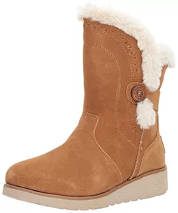 Skechers Damskie kozaki Keepsakes Wedge Cozy Peak półdługie, Tan, 37 EU - Kozaki damskie - miniaturka - grafika 1
