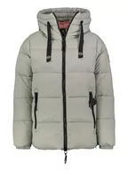 Kurtki damskie - Fresh Made Kurtka pikowana w kolorze jasnozielonym - miniaturka - grafika 1