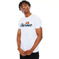Koszulki męskie - Ellesse męski T-shirt Prado biały L SHC07405 - miniaturka - grafika 1
