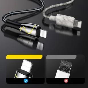 Joyroom Mermaid series kabel USB - Lightning 2,4A 2m czarny (S-2030K6) - Kable USB - miniaturka - grafika 8