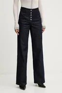 Spodnie damskie - Patrizia Pepe jeansy damskie kolor granatowy 8P0719 D113 - miniaturka - grafika 1