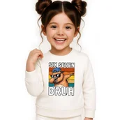 Bluzy dla dziewczynek - BLUZA DZIECIĘCA 67 SIX SEVEN VIRAL CAPYBARA 146-152 DLA CHŁOPCA DZIEWCZYNKI - miniaturka - grafika 1