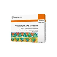 Witaminy i minerały - Medana Vit. A+E kaps.elast. 2500 j.m.+0,2g 20 szt. - miniaturka - grafika 1