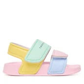 Buty dla dziewczynek - Sandały Tommy Hilfiger T1AF-34316-1172 M Kolorowy - miniaturka - grafika 1