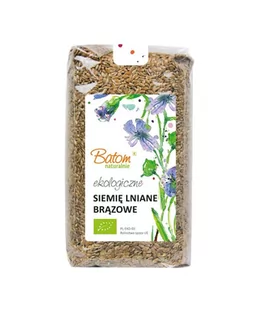 BATOM BIO Siemię lniane brązowe 500g Batom - Zdrowa żywność - miniaturka - grafika 1