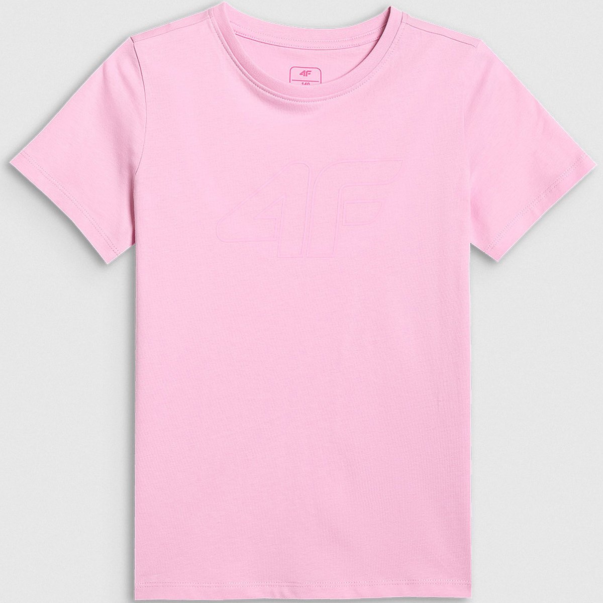 Koszulka Dziewczęca 4F T-shirt Sportowy Regular Różowy 4FJWSS26TTSHF3004 152