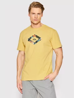 Koszulki męskie - Quiksilver T-Shirt Let It Ride EQYZT06664 Żółty Regular Fit - grafika 1