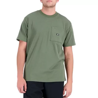 Koszulki sportowe męskie - Koszulka New Balance MT31542DON - zielona - grafika 1
