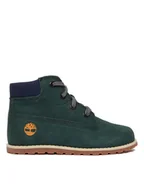 Buty dla chłopców - Timberland Trzewiki Pokey Pine Mid Lace Up TB0A292EEY01 Zielony - miniaturka - grafika 1