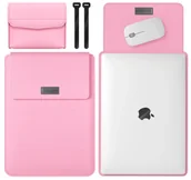 Torby na laptopy - ETUI 3IN1 POKROWIEC WS��WKA do Macbook AIR PRO 13" M1 M2 M3 13,3 13,6 14,2 - miniaturka - grafika 1