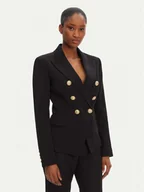 Marynarki i żakiety damskie - Balmain Marynarka DF1SG008VB00 Czarny Regular Fit - miniaturka - grafika 1