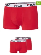 Majtki męskie - Fila Bokserki (2 pary) w kolorze czerwonym - miniaturka - grafika 1