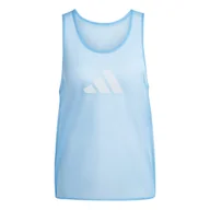 Koszulki sportowe męskie - Męska koszulka bez rękawów ADIDAS TRG BIB JF3243 – Niebieski - miniaturka - grafika 1