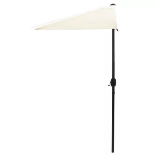 Duży Parasol Ogrodowy 270 Cm Z Korbą Półokrągły - Parasole ogrodowe - miniaturka - grafika 1